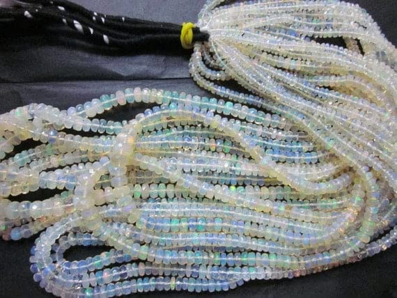 Opale d'Éthiopie LKBEADS perles facettées 3-5.5mm haut de gamme pour création de bijoux
