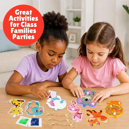 Fun Shake Glitter Craft Kit for Kids 4yrs+, DIY Arts & Craft Keychains Kit by ROOCHKD - Used condition - Image 5