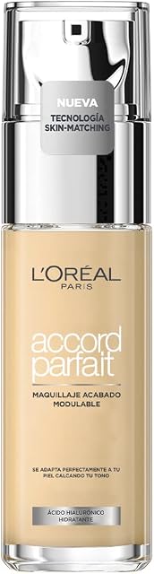 L'Oreal Paris True Match Liquid Foundation, Skincare Infused with Hyaluronic Acid, SPF 17, Available in 40 Shades, 1N Ivory, 30 ml