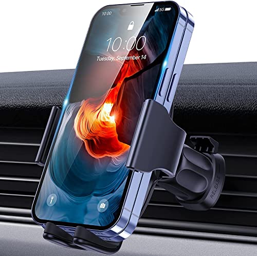 Diaclara Car Phone Holder Mount, [Military Sturdy, Firmly Grip & Never Slip] Universal Car Phone Mount