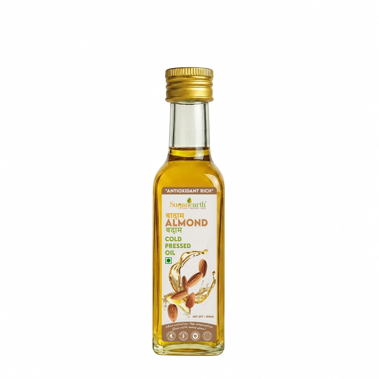 Cold Pressed Sweet Almond Oil For Hair, Skin 100ml | 100% Pure & Natural Badam Tel | Kachi Ghani | Rich in Vitamin E | Light & Non-Sticky Almond Oil For Hair Growth, Skin Care & Body Massage-picture-33