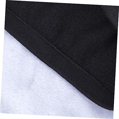 Faja lumbar de lana negra para soporte y calor miniatura 7