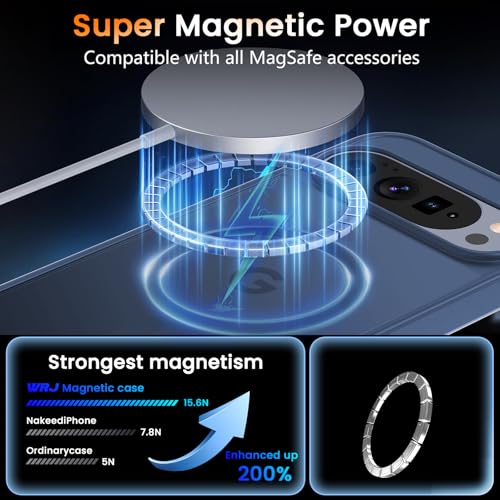 Image of WRJ Magnetic for Google Pixel 11 /11 Pro Case+Screen Protector, Blue