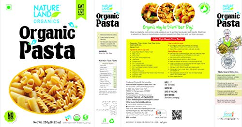 Image of Natureland Organics Pasta Penne 250 Gm - Organic Pasta