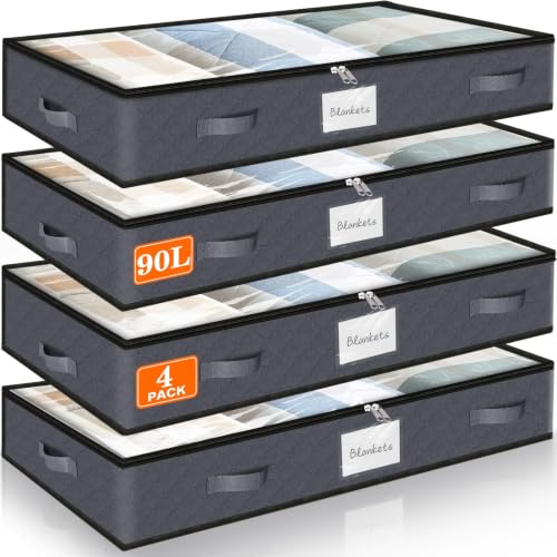 90L Under Bed Storage Containers, Storage...
