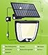 spqment Solarlampen Strahler Außen LED mit Bewegungsmelder - 288 LED Solar Aussen Lampe IP65 Wasserdichte Solarleuchte 270° Beleuchtungswinkel Aussenleuchte 3 Modi Solarlampe Garten für Hof Garage
