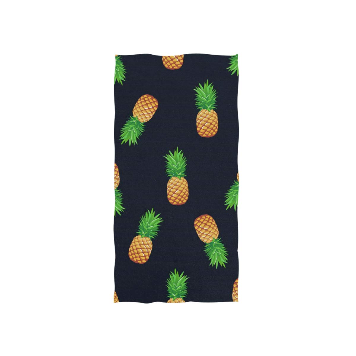 Linomo Girls Hand Towel Tropical Pineapple Towel Cotton Face Towel Dish Towel For Kids Boys Adult