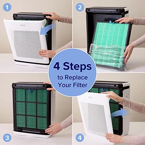 Image of LEVOIT Genuine Vital 200S-P Air Purifier Toxin Absorber Replacement Filter, Supports HEPA Sleep Mode, High-Efficiency Activated Carbon Filter for Odor, Pollen, Vital 200S-RF-TX, 1 Pack, Green