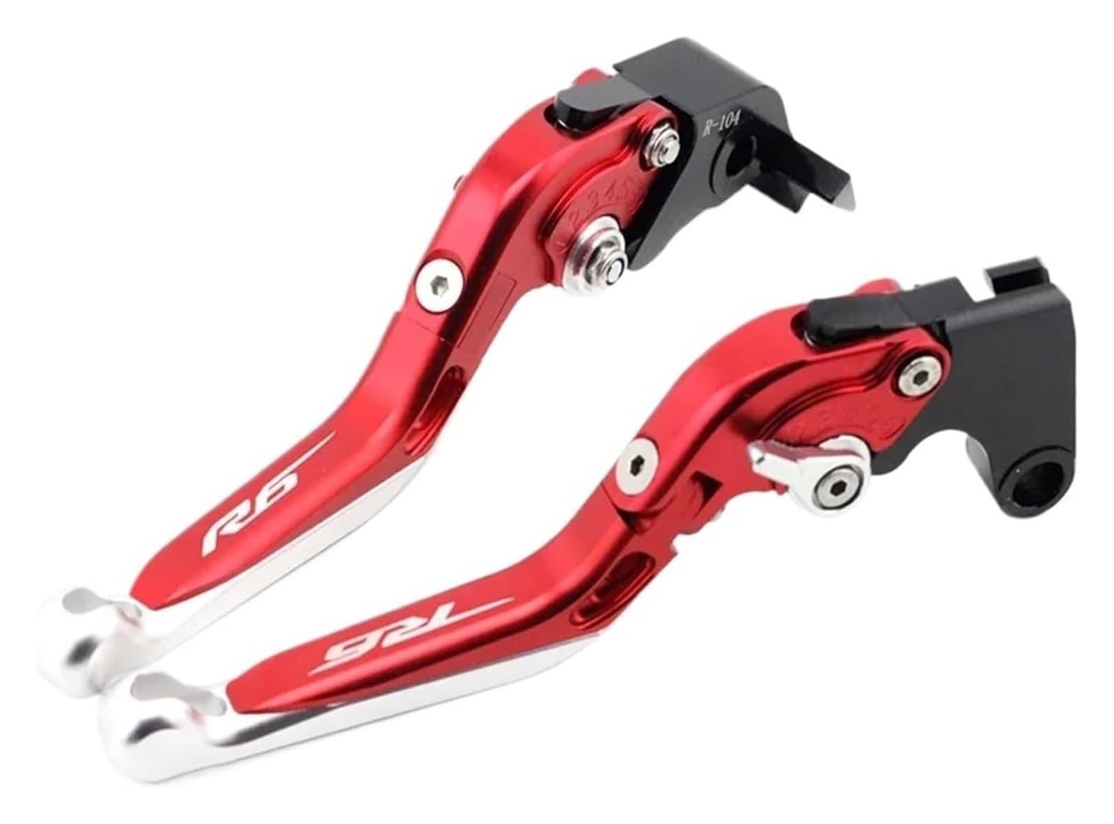 Oiajdsad R6 17-22 Red Motorcycle Clutch Levers Motorcycle Clutch Brake Lever Brake Clutch Lever For Yamaha Yzfr6 Yzf-R6 2005-2022 Motorcycle Accessories Adjustable Folding Extendable Contorl Handles