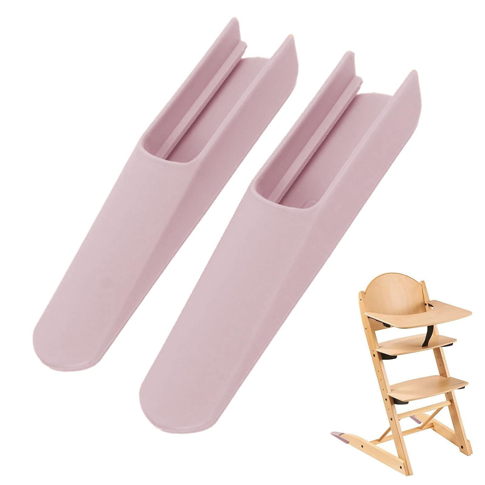 Auroriel 2 Stück Kinderhochstuhl Füße, Lila, für Tripp Trapp Hochstuhl - Treppenhochstuhl Fußabdeckung, Kippschutz für Stokke Tripp Trapp,Tripp Trapp Tisch, Stuhlbein Abdeckung für Babystuhl