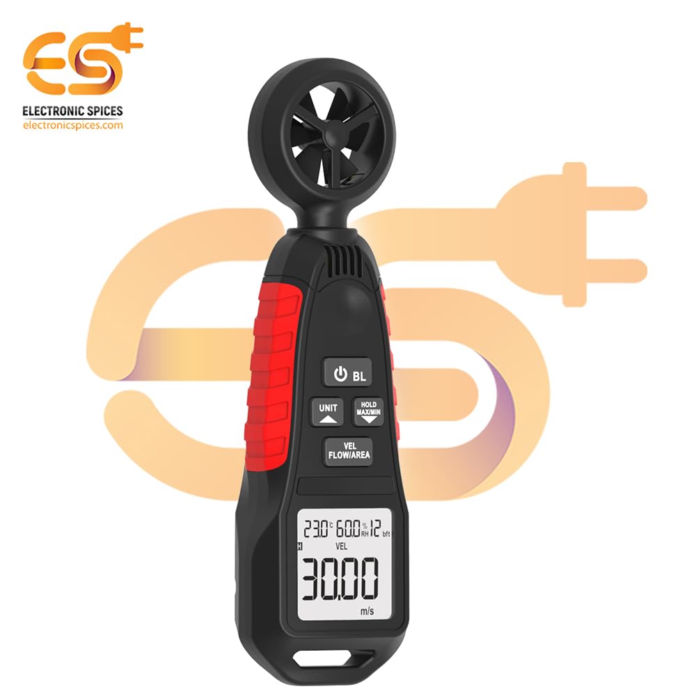 Electronic Spices ZT-FS1 Handheld Anemometer LCD Digital Wind Meter 3
