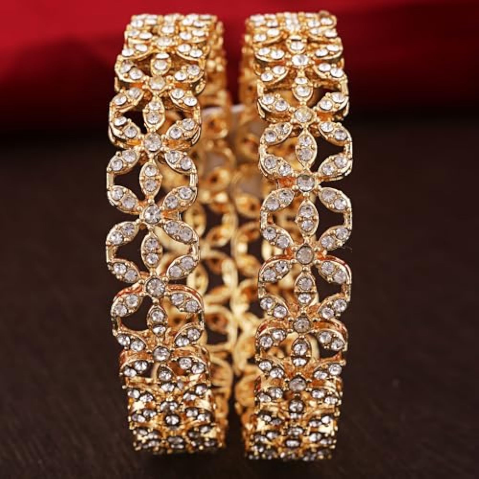 Stylish Traditional Kundan Bangles for Women