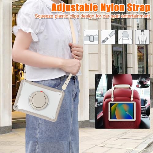 Coque iPad 8e génération avec support rotatif 360 et porte-crayon antichoc - 3