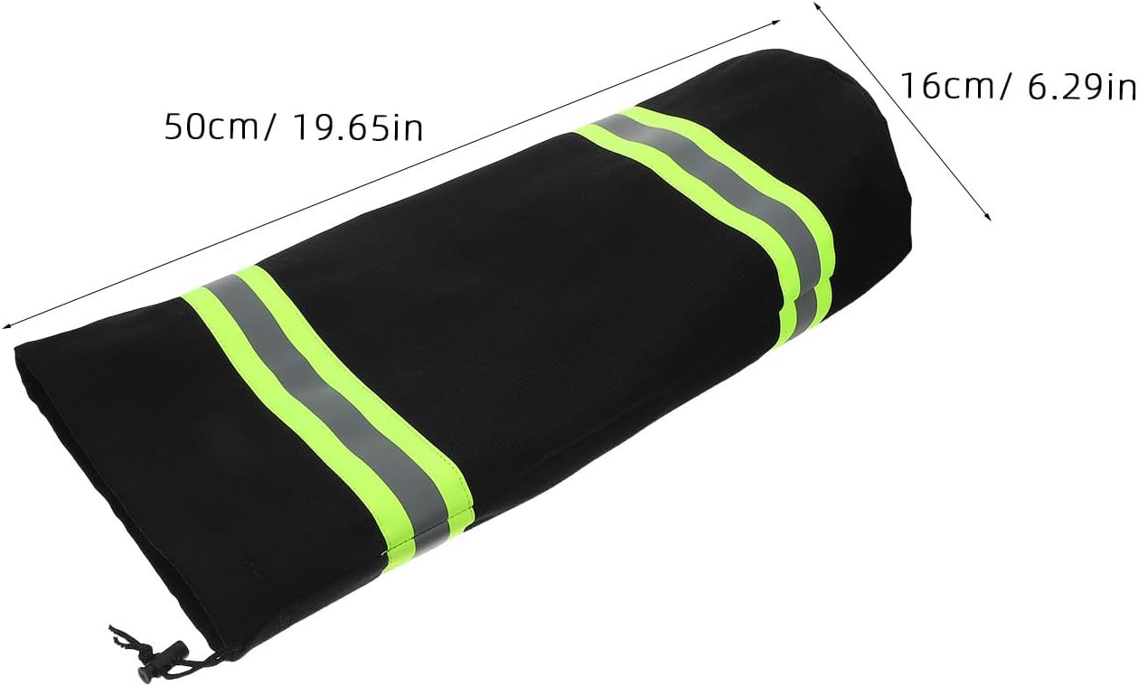 Fire-Resistant and Drawstring Closure Air Tank Cover with Reflective Strips Flame Retardant Protective Sleeve for 6.8l Breathing Apparatus Cylinders for Firefighters and Rescue