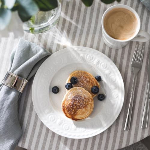 Taza para desayuno Villeroy & Boch Cellini porcelana blanca miniatura 3