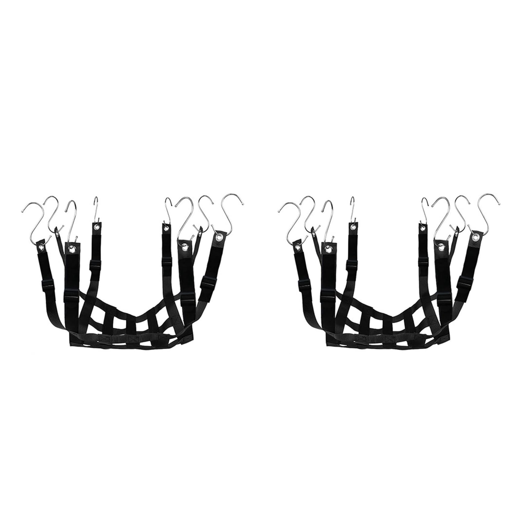Jnchdghwa 2X Adjustable Height Planter Inserts Elastic Planter Lift Riser Insert with Hooks Planter Inserts for Pots Planter