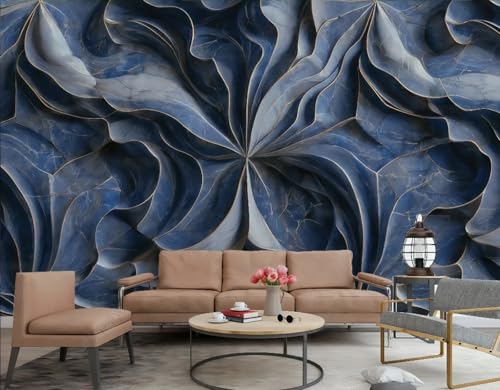 Papier peint relief abstrait pour masquer défauts mur 3D - 2