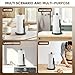 theaoo Heavy-Duty Stainless Steel Paper Towel Holder with Tension Arm – Easy One-Handed Tear, Modern Standing Countertop Dispenser for Kitchen, Holds All Paper Towel Rolls (1, Black)