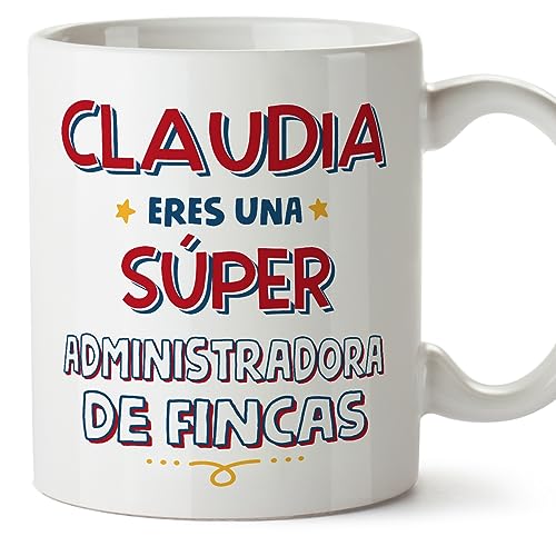 MUGFFINS Tazas Personalizadas para ADMINISTRADORA DE FINCAS mujer - En Español - Eres Súper - 11 oz / 330 ml - Regalo Personalizable original y divertido