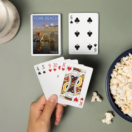 Baraja de 52 cartas poker York Beach Maine miniatura 2