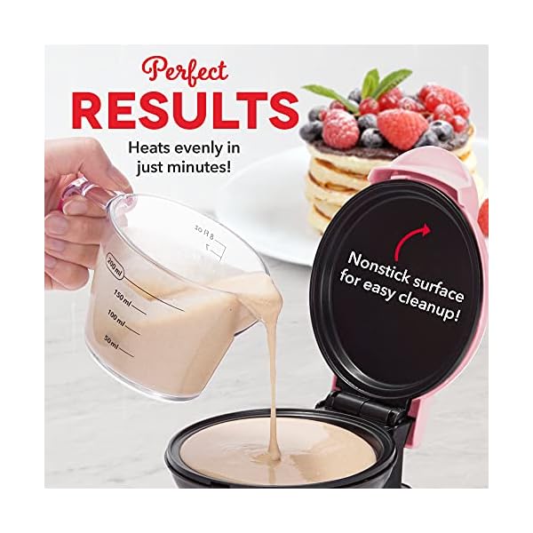 DASH-Mini-Maker-Electric-Round-Griddle-for-Individual-Pancakes-Cookies-Eggs-other-on-the-go-Breakfast-Lunch-Snacks-with-Indicator-Light-Included-Recipe-Book-Pink DASH-Mini-Maker-Electric-Round-Griddle-for-Individual-Pancakes-Cookies-Eggs-other-on-the-go-Breakfast-Lunch-Snacks-with-Indicator-Light-Included-Recipe-Book-Pink