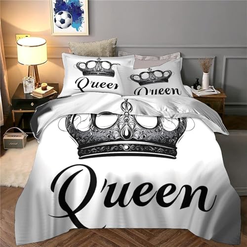 Housse de couette 3D violette en microfibre résistante ultra douce