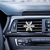 AOVNA Christmas Air Vent Clips Snowflake Festive Scent Clip Christmas Car Decorations for Aromatherapy #4