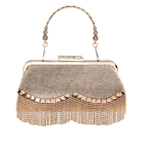 Pochette pour Banquet et Dîner Chic avec Paquet à Main de Soirée Or