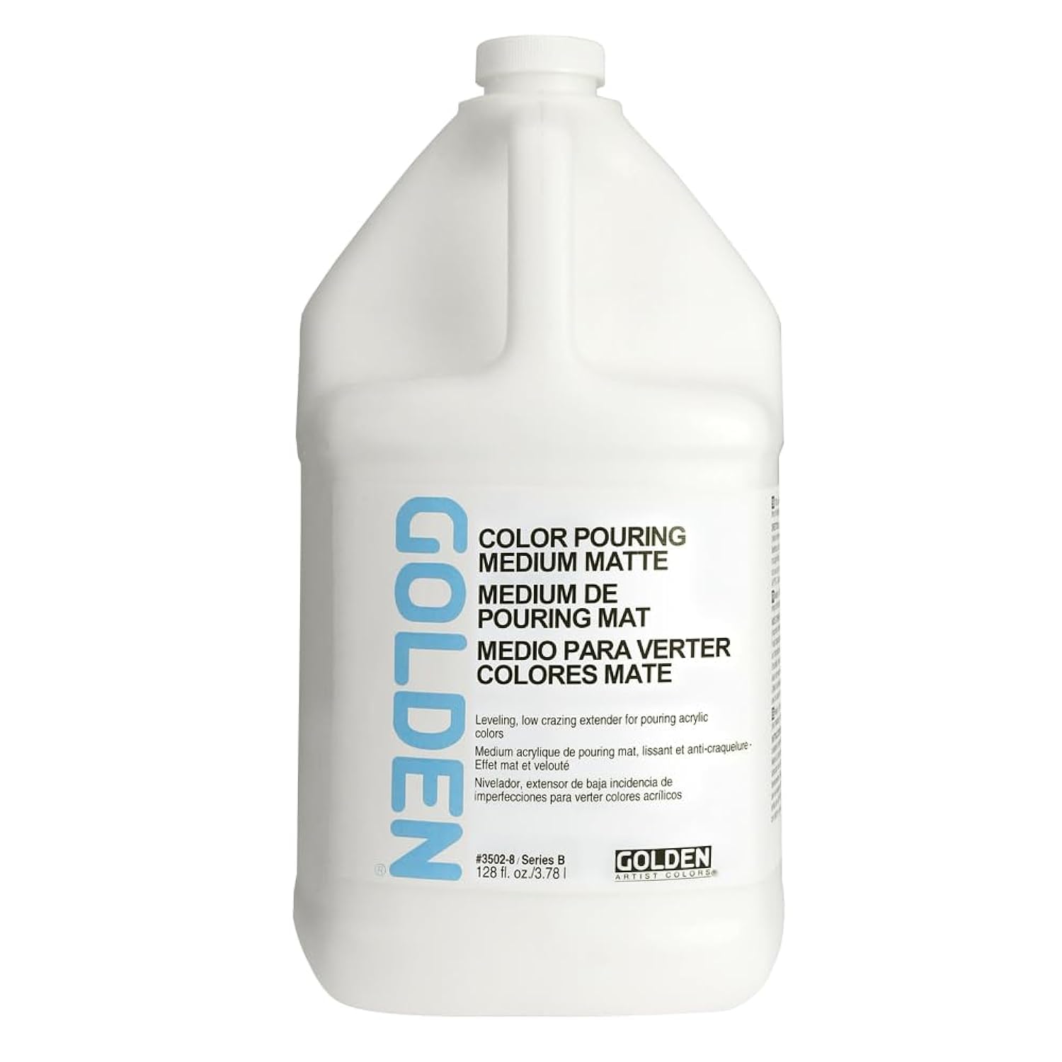Golden Artist Colors Color Pouring Medium, Matte finish, 128 ounce bottle (3502-7)