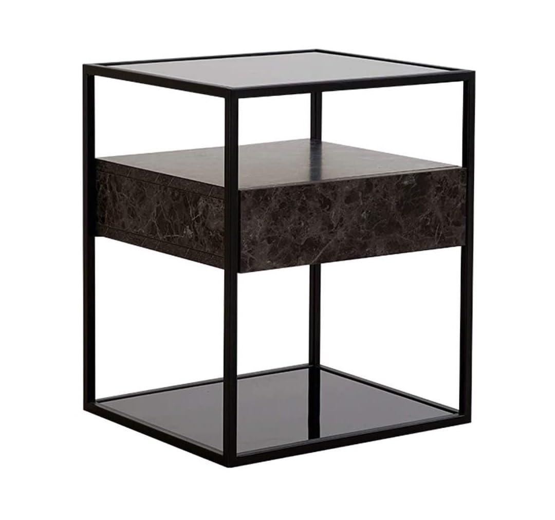 Table de chevet en fer moderne minimaliste pour chambre et salon