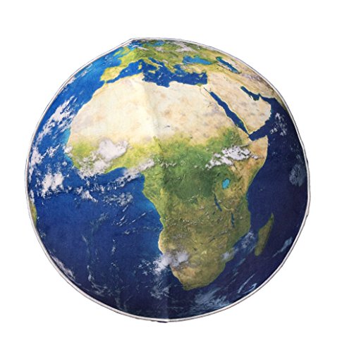 (コズミックツリー) COSMIC TREE 丸太 木 年輪 地球 月 惑星 石 鉱石 ラグ カーペット 絨毯 マット シート 丸形 滑り止め オシャレ (地球, 120)