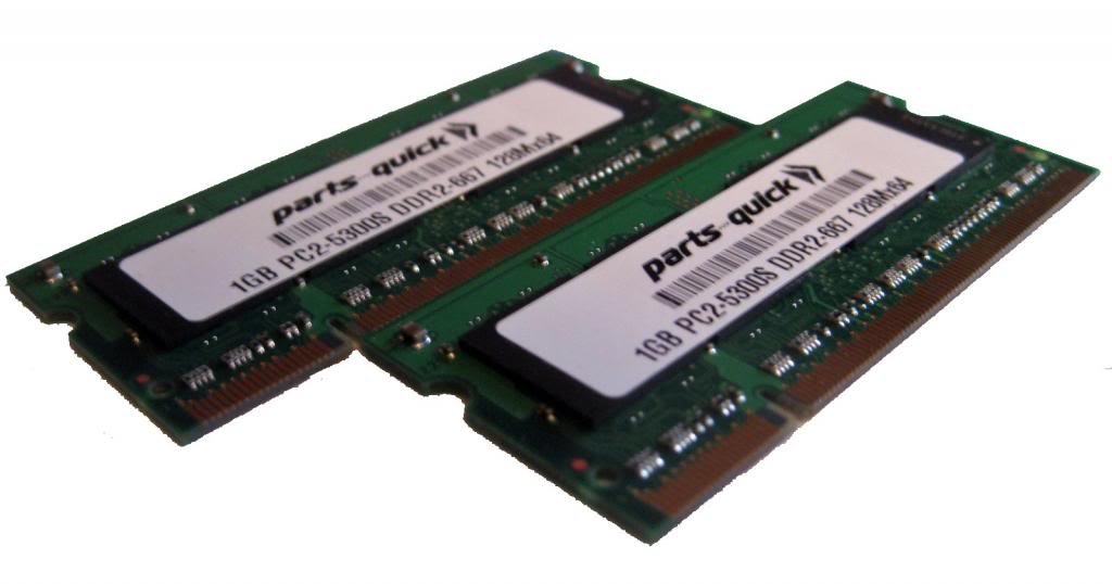 2GB Kit (2 X 1GB) 2006 Apple MacBook 13" Black 2.0 GHz Intel Core Duo Compatible Memory RAM