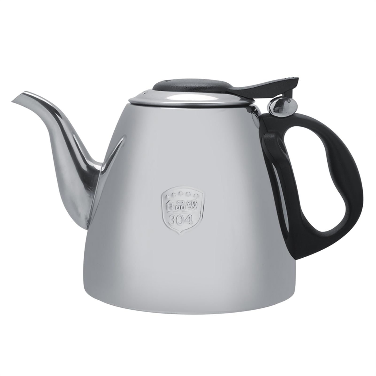 Teiera in Acciaio Inossidabile, Teiera con Piano Cottura, Teiera, Caffettiera, Bollitore con Manico Resistente Al Calore, Facile da Pulire per Piano Cottura a Induzione (1,5 litri)