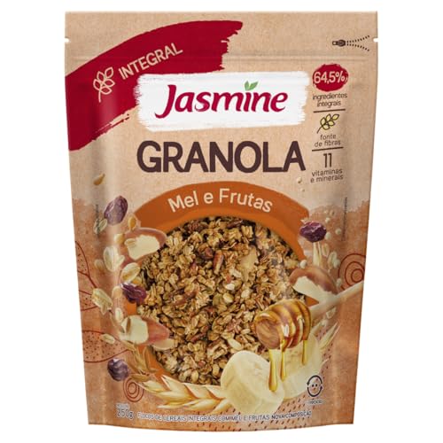 Jasmine Granola Mel e Frutas Integral 250g