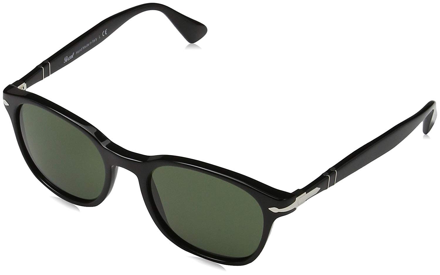 Persol PO3150S - 95/31 Sunglasses BLACK w/GREEN Lens 51mm