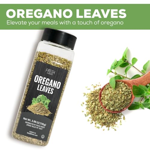 Fresh Finest Oregano 3.89oz - Premium Dried Oregano Leaves - All-Natural, Non-GMO, Gluten-Free, Kosher - Perfect for Cooking, Seasoning, and Garnishing - Image 4