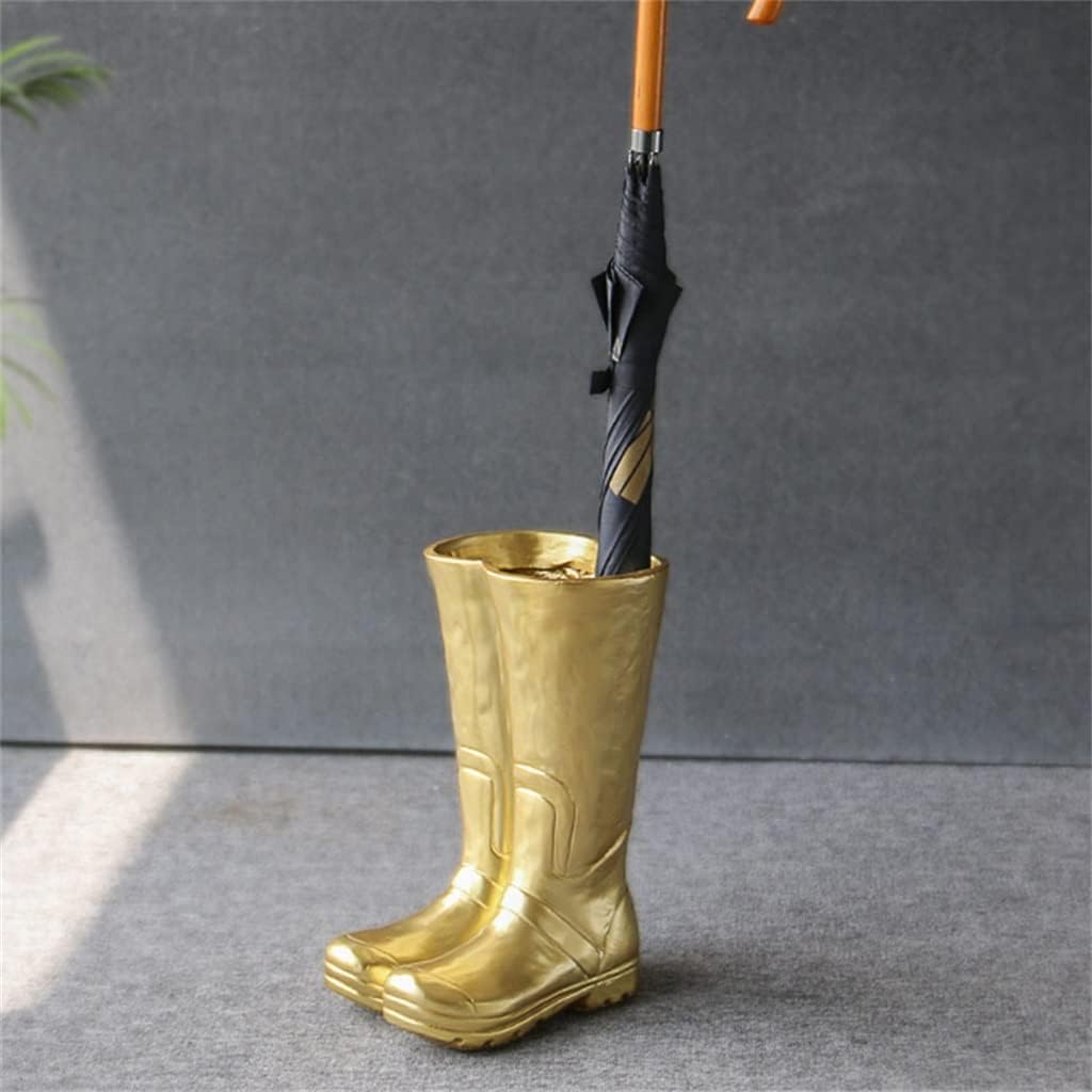 Shoe Umbrella Stand Rain Gear Bucket Home Decoration Statue Handicraft Vase Storage Umbrella Stand(E)
