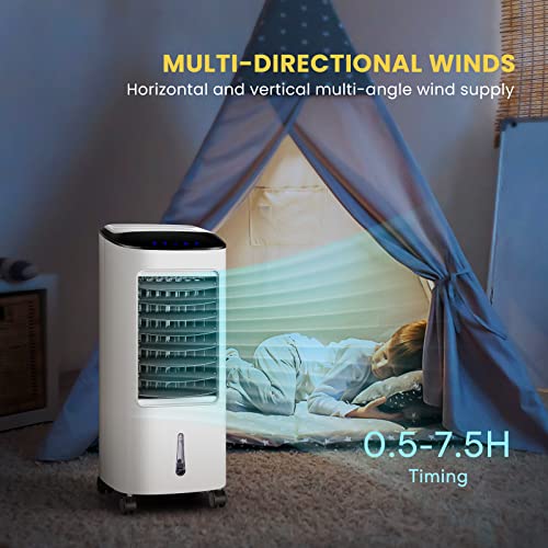 image for VIVOHOME Portable Evaporative Air Cooler 110V 65W Fan Humidifier with 