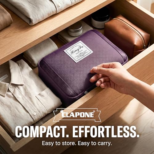 Image of CLAPONE 41 Litre Expandable Nylon Travel Bags for Women /Duffle Bags for Women Luggage /Foldable Vanity Travelling Handbags /Waterproof Hand Bag for Ladies Personal Items (Purple Duffle Bag)