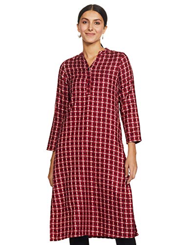 Image of Indigo by Clarks Women's Acrylic Straight Winter Kurta