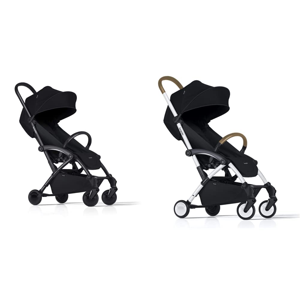 BumpriderConnect Sports Stroller, Wheels Black, 8.9 kg with 2 Stroller, White/Black, 8.9 kg
