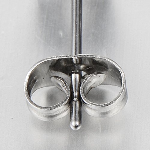 2pcs Cubic Zirconia Crown Ear Studs - Stainless Steel For Men & Women 11 thumbnail image