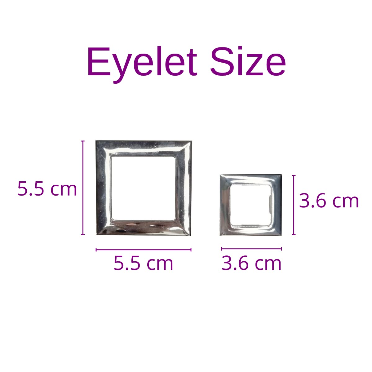 Furnished Stores enrouleurs sur Mesure avec œillets Triple Diamant, Blanc, 150cm x 210cm