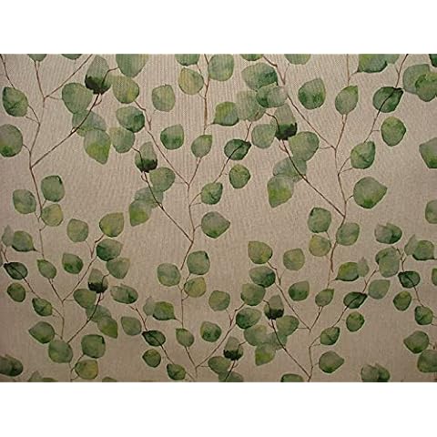 Eucalyptus Tree Cotton Linen Fabric Curtain Cover