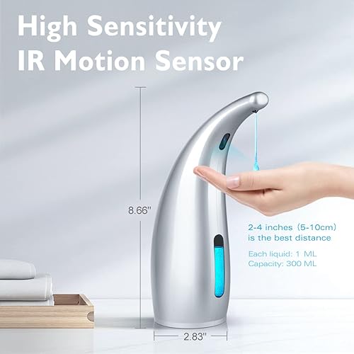 Miniatura 2 de Dispensador automático de jabón sensor sin contacto - Dispensador de jabón sin contacto manos libres para champú líquido para cocina fregadero baño