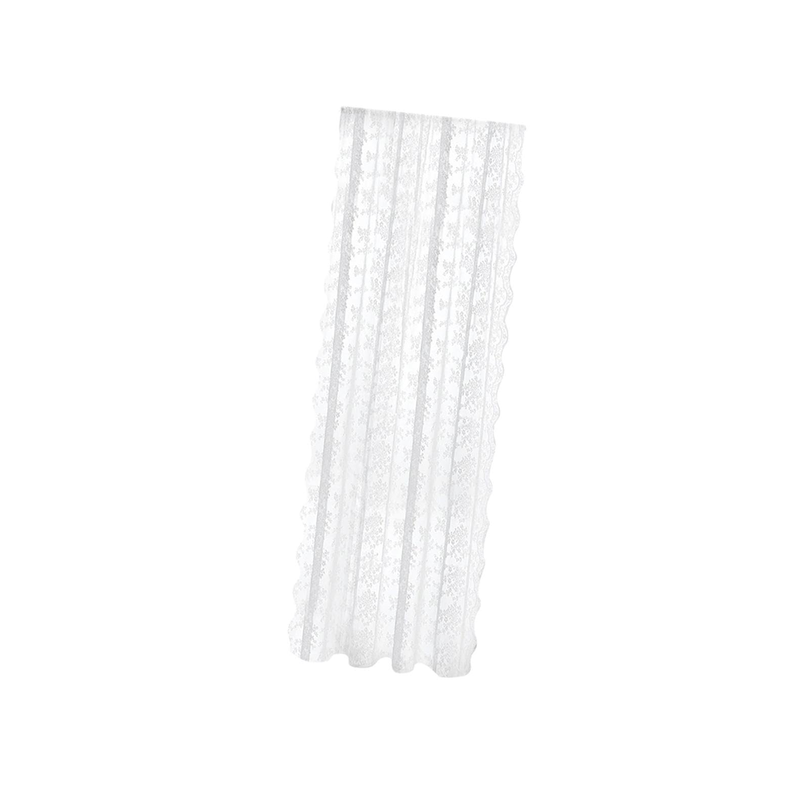 MERISHOPP Transparent Lace Curtain Decor Privacy Elegant White for Bathroom Patio Yard 150 cmx200 cm|1 Women Knitted Shorts Set|Curtains, Drapes & Valances| Window Treatments & Hardware-image-38