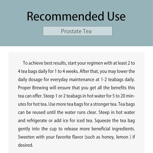 Tisana Per Il Supporto Della Prostata Per Uomo: Favorisce Il Benessere Urinario E Notti Tranquille, Ingredienti Naturali In Bustine Di Tè - 2