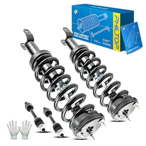 Image of PHILTOP Front Struts Assembly Shock & Sway Bars End Links Replacement For Ram 2011-2018 1500, Ram 2019-2024 1500 Classic, Dodge 2009-2010 Ram 1500 172292,K80894 Quick Struts