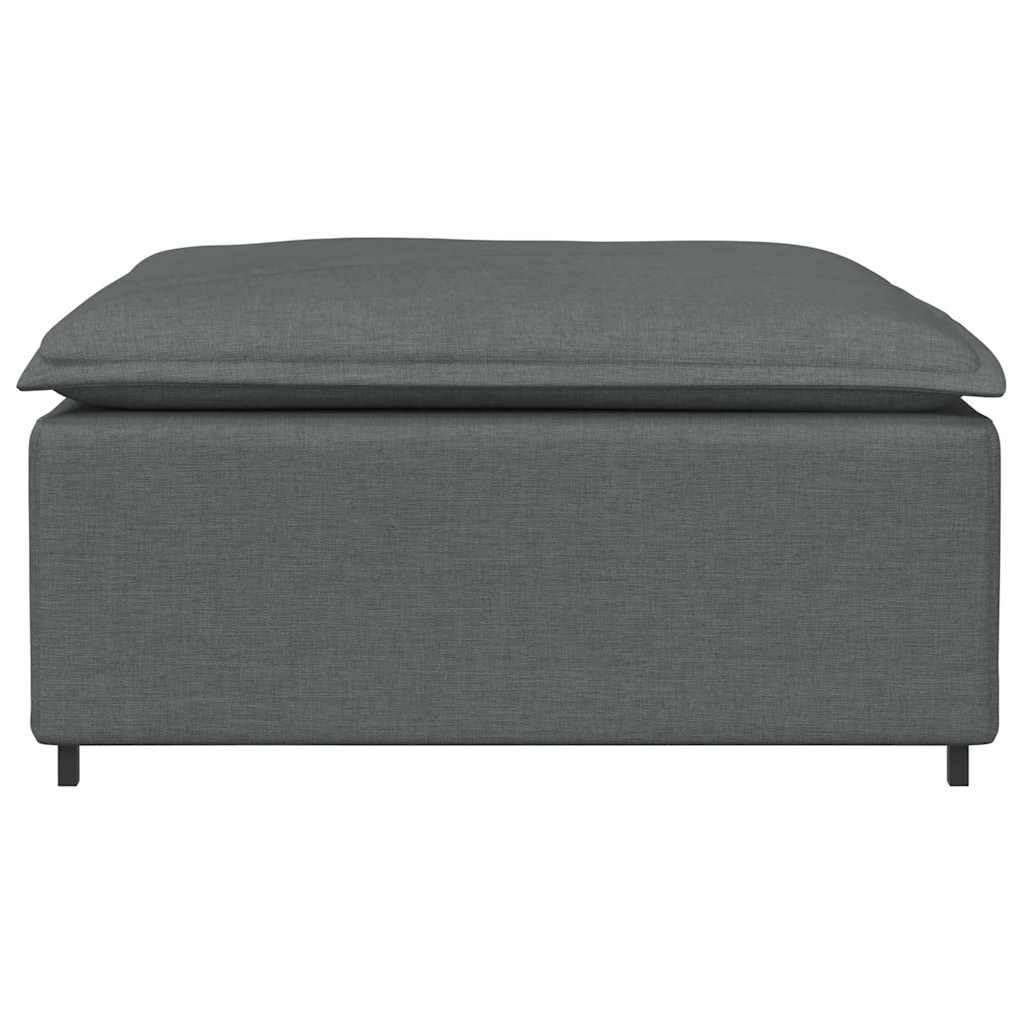 Homgoday Sofá Modular con reposapiés, módulo Gris Oscuro, 100x100x48 cm Sofá Moderno para Sala de Estar/Dormitorio/Oficina, Fácil Montaje Sofá Pequeño