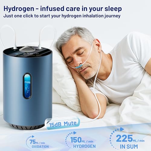 Hydrogen Inhalation Machine 225mL/min 2 in 1Portable, HO-Separation Dual-Output Inhaler, Hydrogen Water Generator 1600ppb,Molecular Hydrogen H2 Inhaler SPE Water Ionizer for Home - Image 5